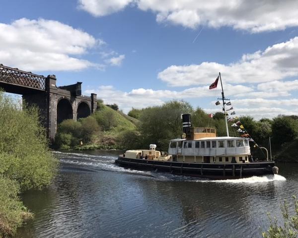 BBC follow us along Manchester Ship Canal